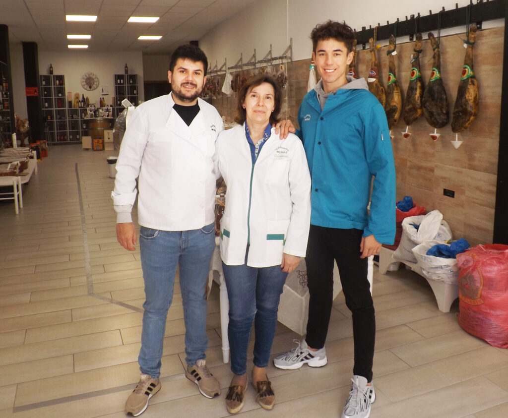 María del Carmen e hijos